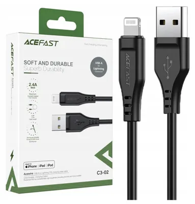 Imagen del producto de ACEFAST C3-02, 1,2 metros, conector Lightning, conector USB-A, marca Samec, marca Samec, color