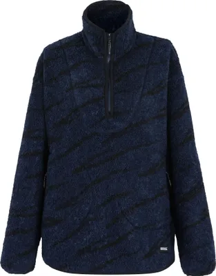 Produktbild von Regatta - "Frankie" Fleecejacke für Damen, mit halbem Reißverschluss, Teddyfleece RG12107 (42 DE) (Marine/Schwarz)