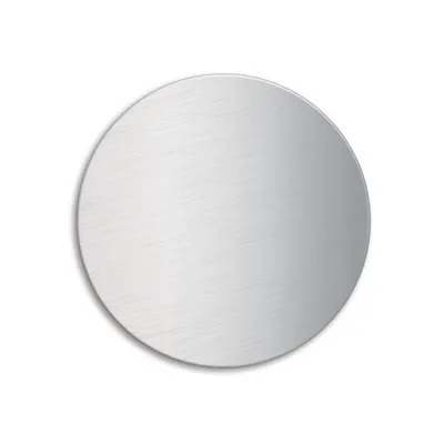 Immagine prodotto di Targa vuota da incidere acciaio inossidabile spazzolato opaco diametro 60 mm