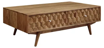 Produktbild von MASSIVMOEBEL24.DE Couchtisch Akazie 120x70x40 natur lackiert MOSAYK #103
