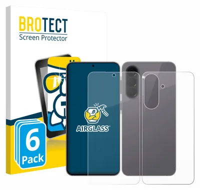 Produktbild von 6x BROTECT Schutzglas für Samsung Galaxy A57 5G (Display+Rückseite) Schutzfolie Panzer Folie Glas Display Schutz klar