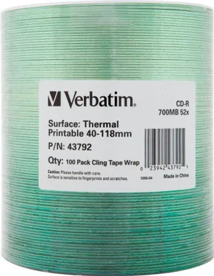 Produktbild von Verbatim CD-R 700MB, 52x, 100er-Pack CD-Rohlinge