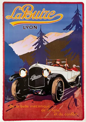 Immagine prodotto di La Buire - Automobili - Lione - Poster 50x70 cm