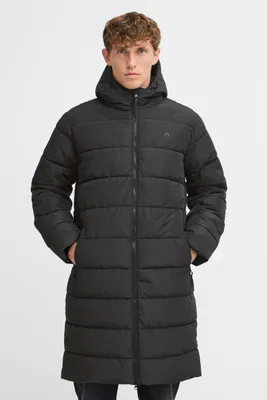Produktbild von NORTH BEND NBAmare Herren Steppmantel Winterjacke Outdoorjacke atmungsaktiv wasserdicht winddicht mit Kapuze Kordelzug Reißverschlusstaschen TPU-Membran