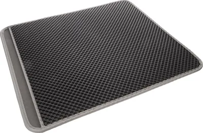 Produktbild von Flamingo Katzenstreu Matte Matz rechteckig grau, Maße: 70 x 60 x 1,3 cm