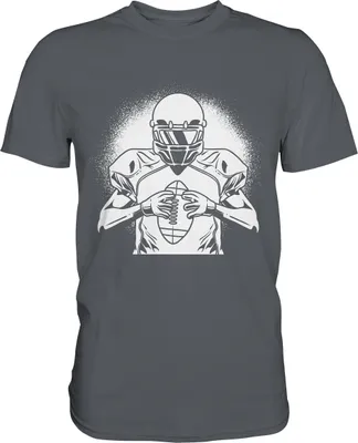 Produktbild von American Football T-Shirt – Dark Grey / XL