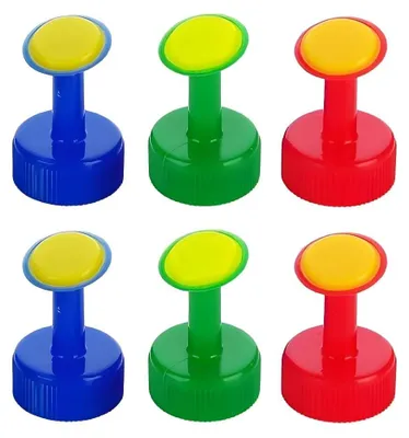 Imagen del producto de Juego de 6 recipientes de plástico para riego, de 30 mm de diámetro, de varios colores, para balcones y jardines