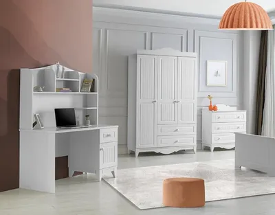 Image de Ensemble Commode Armoire Bureau Design moderne Espaces stylés 3 pièces