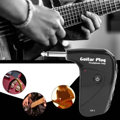 Obrázok produktu pre Mini prenosný gitarový zosilňovač so slúchadlami s britským efektom skreslenia pre gitarových nadšencov