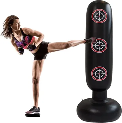 Obrázek produktu pro Nafukovací boxovací pytel - Stojící boxovací pytel - Stojící boxovací pytel pro dospělé - Stojící boxovací pytel pro děti