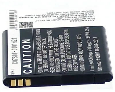 Produktbild von Akku für Wiko N320 Li-Ion 3,7 Volt 950 mAh schwarz.