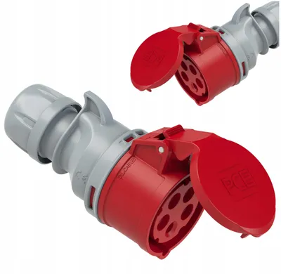 Produktbild von PCE Starkstrom-Winkelsteckdose 16A 5P 400V IP44 TT
