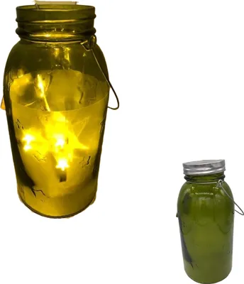 Produktbild von LED Glasflasche Stern Dekoflasche Licht Weihnachten