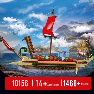 Immagine prodotto di Kit di montaggio di una nave da guerra romana medievale - 1466 pezzi - Modellismo