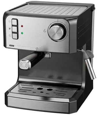 Produktbild von Espressomaschine, 20-Bar-Kaffeemaschine mit Milchaufschäumdüse, 1,6-l-Wassertank, Schwarz