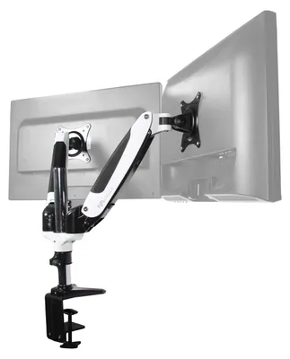 Obrázek produktu pro hjh OFFICE držák monitoru VM-MG2S držák monitoru na rameno stolu pro výškově nastavitelný monitor VESA 75/100, max. zatížení 8 kg, hliník