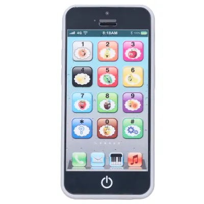 Immagine prodotto di Giocattolo per cellulare per bambini, simulazione stampata, musica chiara, luce fredda, giocattolo per cellulare inglese