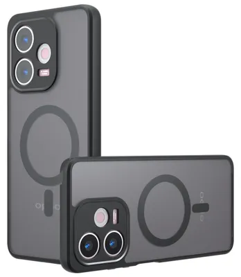 Obrázok produktu pre Techsuit – Puzdro PureFrost MagSafe pre Oppo A5 Pro 4G / A5 Pro 5G – matná čierna farba