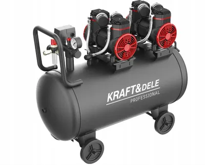 Zdjęcie produktu dla Kraft&Dele KD1392 kompresor bezolejowy 100L 1,5kW x2
