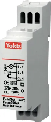Image de Micromodule télévariateur encastrable filaire 500W - URMET YOKIS - MTV500M