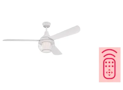 Obrázek produktu pro Westinghouse Graham, Domácí vrtulový ventilátor, Bílá, Strop, Překližka, Silikon, Ocel, 49 dB, 20 m²