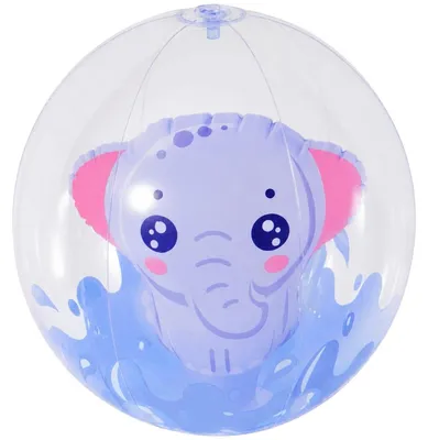 Produktbild von Aufblasbarer Wasserball 50 cm Elefant Strandball