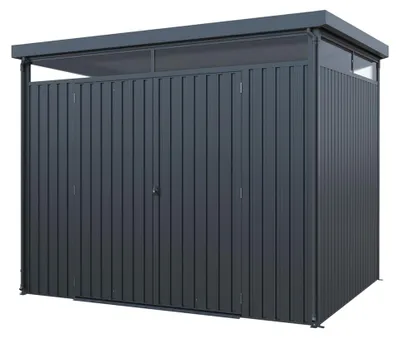 Produktbild von HOME DELUXE Gartenhaus LEVANTO - Anthrazit 290 x 226 cm I Gartenhaus, Geräteschuppen, Gerätehaus, Metall-Gartenhaus
