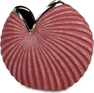Produktbild von Vase 19x19cm   Berryrot-gold