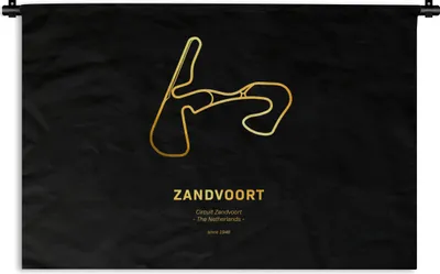 Produktbild von MuchoWow® Wandteppich Wandbehang F1 - Zandvoort - Rennstrecke 90x60 cm Tapisserie Dekoration Wandtuch - Wandskulpturen - Bildteppich