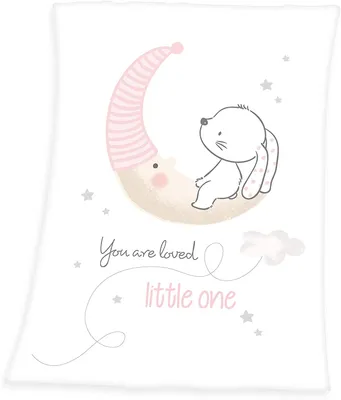 Produktbild von Little Bunny Soft Peach Decke / Babydecke, 75x100 cm