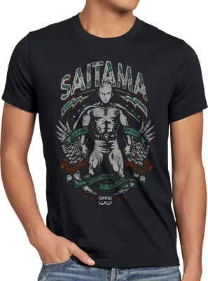 Produktbild von BaumwolleCloud Saitama Crest Herren T-Shirt one Punch Anime Manga