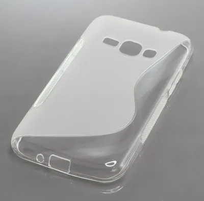 Immagine prodotto di Custodia in TPU trasparente compatibile con Samsung Galaxy J1 (2016) SM-J120, design a curva