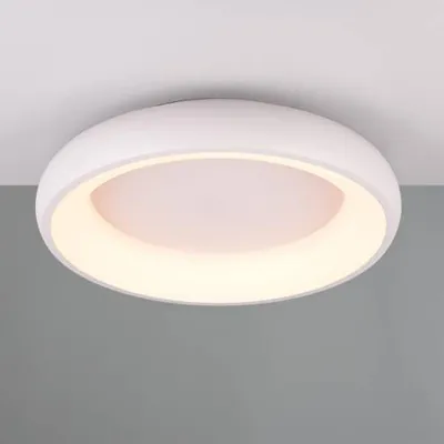 Produktbild von Trio Leuchten - Moderne Deckenleuchte I Deckenlampe I Lampe I Leuchte weiß 45cm inklusive dimmbarer LED - Cardona - Metall Rund - LED geeignet (nicht austauschbare) LED