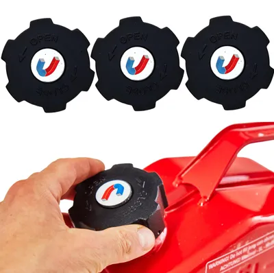 Produktbild von BW® 3x Ersatzdeckel für Kraftstoffkanister Metall Benzinkanister mit Schraubverschluss - 3 Stück - Europe