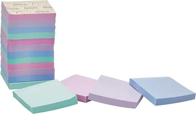 Zdjęcie produktu dla Karteczki samoprzylepne Post-it recycling 76 x 76 mm 6 kolorów 16 bloczków po 100 karteczek każdy