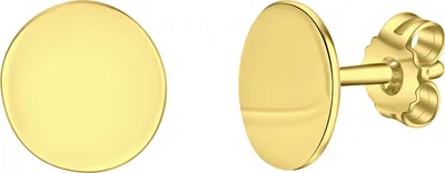 Produktbild von V Ohrstecker 925/- Sterling Silber 0,8cm gelb 371220421V