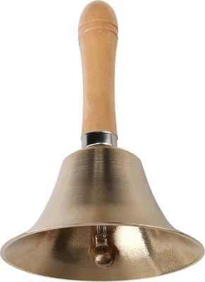 Image de Cloche à main classique en métal, 8 cm