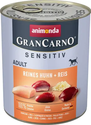 Produktbild von Animonda Dog - GranCarno Adult Sensitive 6x800g | Huhn & Reis