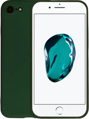 Immagine prodotto di Custodia per iPhone 7/8 in silicone - cover posteriore in silicone - verde scuro