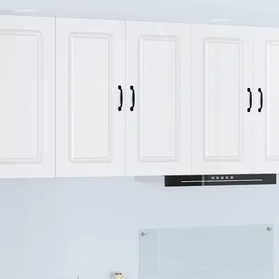Image de Façade de lave-vaisselle vidaXL Kalmar, blanche, 80 x 31 x 80 cm, aggloméré