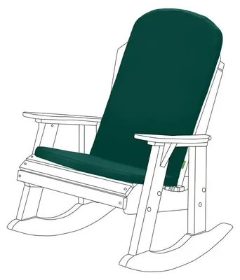 Produktbild von Gartenstuhlauflage für Adirondack-Stuhl – Wasserabweisendes Hochlehnerkissen mit Komfortfüllung – Bequemes Sitzkissen für Garten, Terrasse und Balkon
