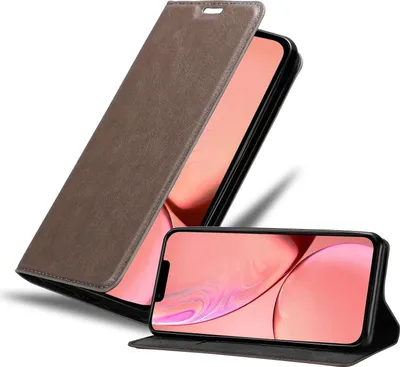 Obrázek produktu pro Cadorabo pouzdro pro Apple iPhone 13 Protective Case in Brown Pouzdro na mobil s magnetickým zavíráním
