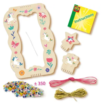 Produktbild von SES Creative Glasperlenarmbänder, Armbänder-Bastelset für Kinder, 6 Jahr(e), Mehrfarbig
