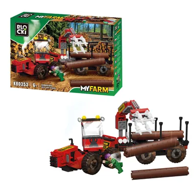 Produktbild von BLOCKI MyFarm Greiffahrzeug Bauernhof Bausatz Spielzeug 241 Teile
