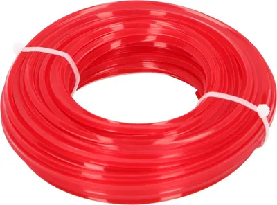 Produktbild von Trimmerschnur 15 m Ø 2,4 mm rot Trimmerfaden Mähfaden Rasentrimmer