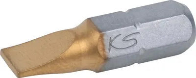 Produktbild von KS Tools  1/4" TiN Bit Schlitz, 25mm, 6,5mm, 911.2632