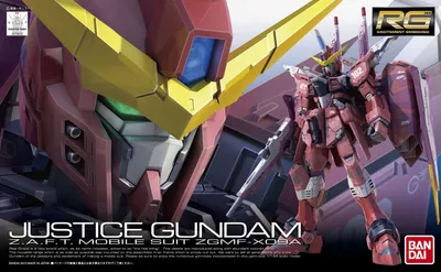 Produktbild von BANDAI BAN5061615 RG ZGMF-XO9A Justice Gundam 14 cm