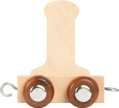 Zdjęcie produktu dla Small Foot Design 7468 Pociąg z literami wykonany z drewna, wagon z literą I, naturalny (1 szt.)