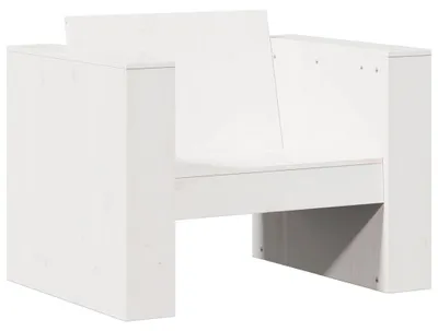 Productafbeelding van vidaXL Tuinstoel, wit, 79x60x62 cm, massief grenenhout