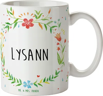Produktbild von Mr. & Mrs. Panda Tasse mit Motiv Lysann - Geschenk, Becher, Dekotasse, Kaffeebecher, Kaffeetasse, Henkelpott